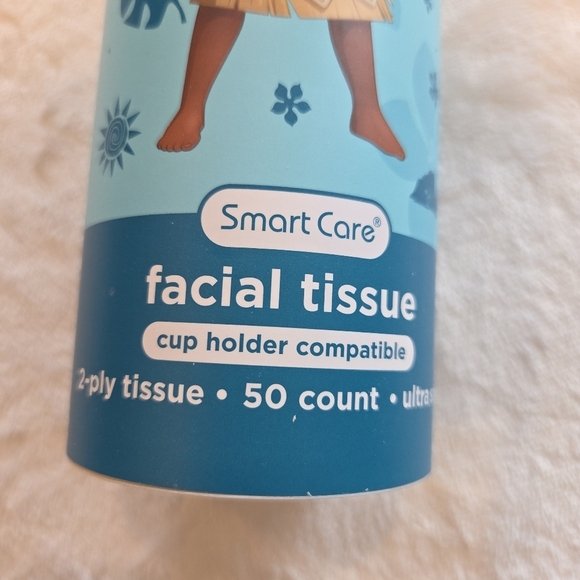 🌴3/$15🌴 Disney Princess Moana Tissue 2ply Ultra Soft 50 ct Cup Holder New - Picture 4 of 6